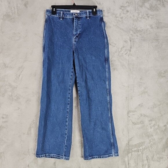 Reformation Sunny Denim Two Piece Set Womens Size 6 Blue Organic Cotton Crop NWT - Picture 5 of 16
